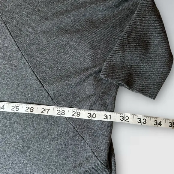 Eileen Fisher Charcoal Gray Women's Open Front Cardigan Soft Sweater Size: S/M