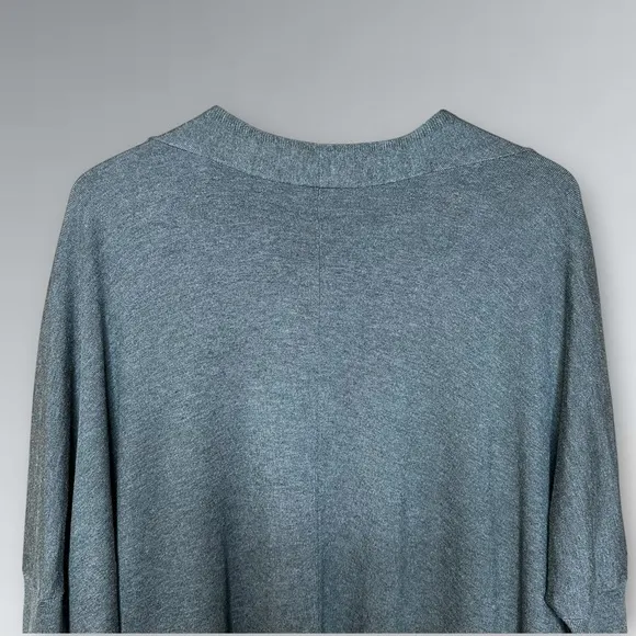 Eileen Fisher Charcoal Gray Women's Open Front Cardigan Soft Sweater Size: S/M