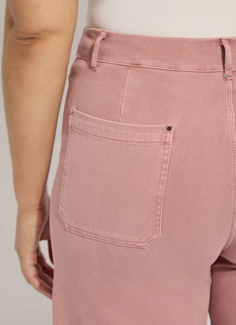 Erin Hi Waist Wide Leg Denim (Plus Size, 28" Inseam)