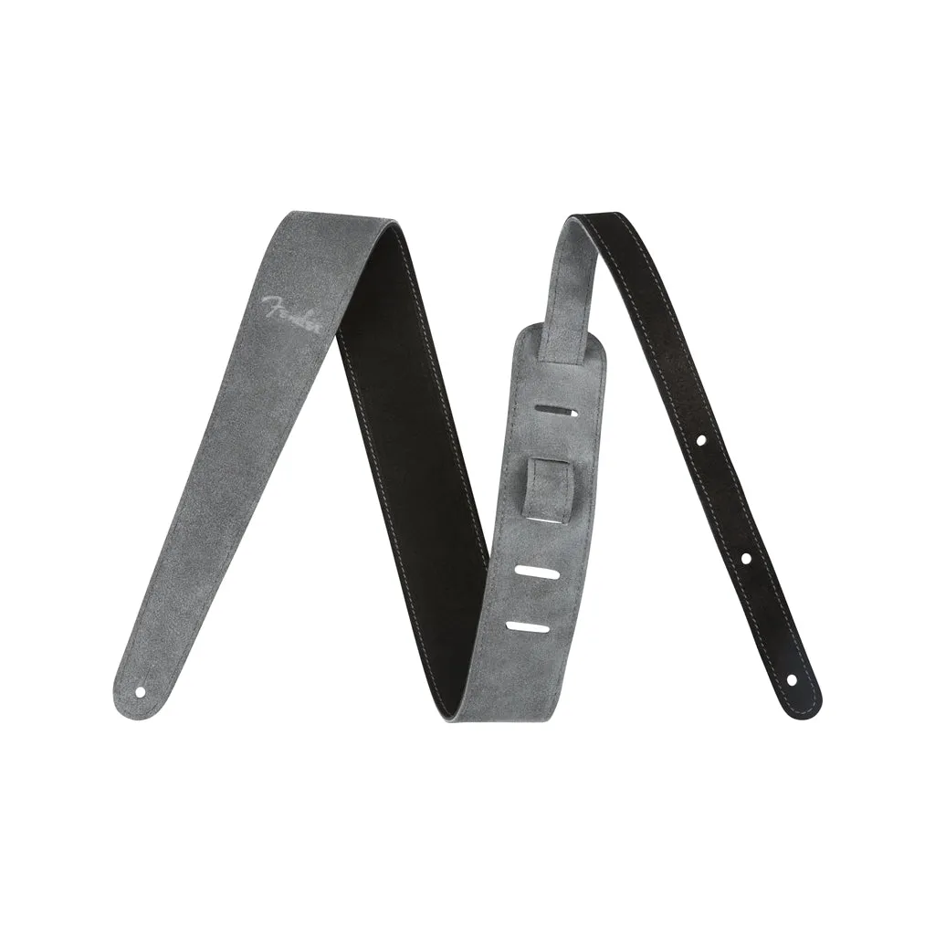 Fender 2inch Reversible Suede Guitar Strap, Black/Gray