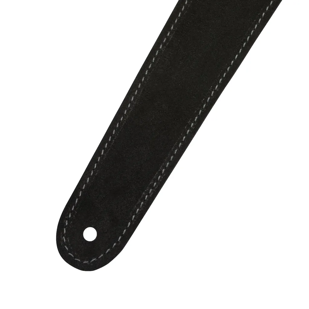 Fender 2inch Reversible Suede Guitar Strap, Black/Gray