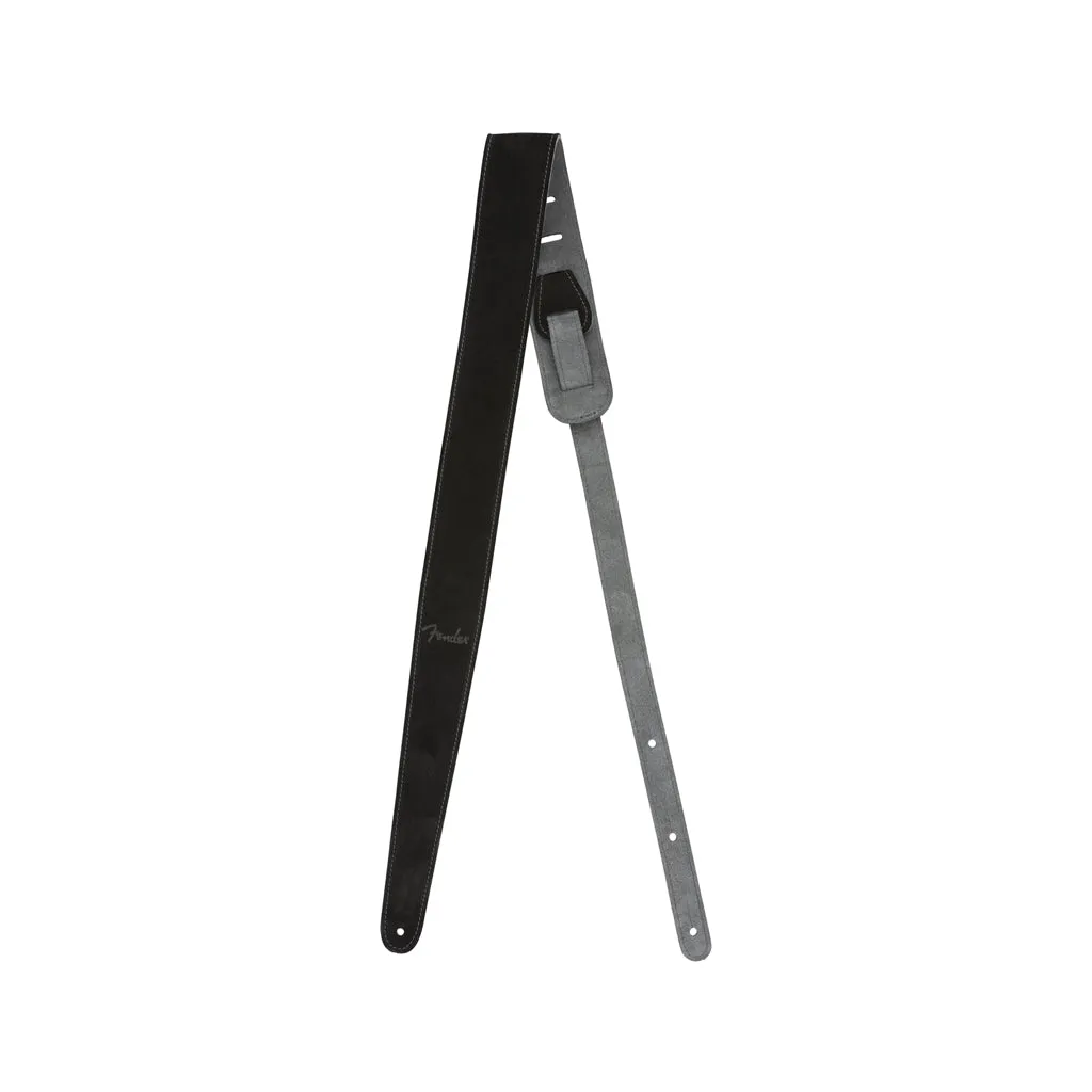 Fender 2inch Reversible Suede Guitar Strap, Black/Gray