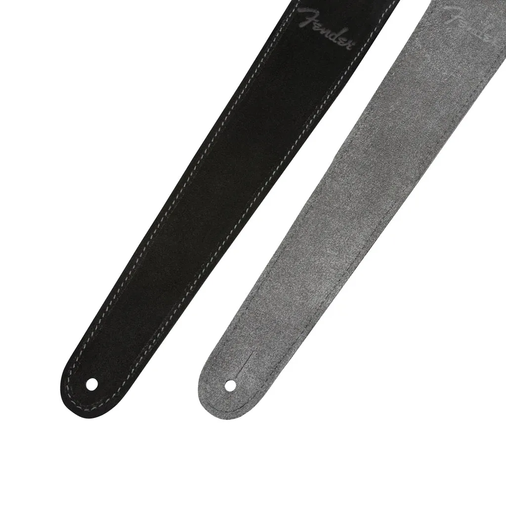 Fender 2inch Reversible Suede Guitar Strap, Black/Gray