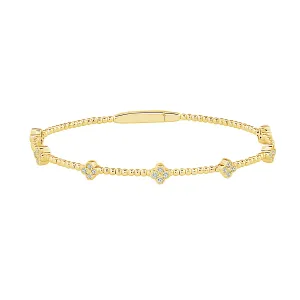 Flexie Diamond Bangle 3/8 ct tw 14k Yellow Gold