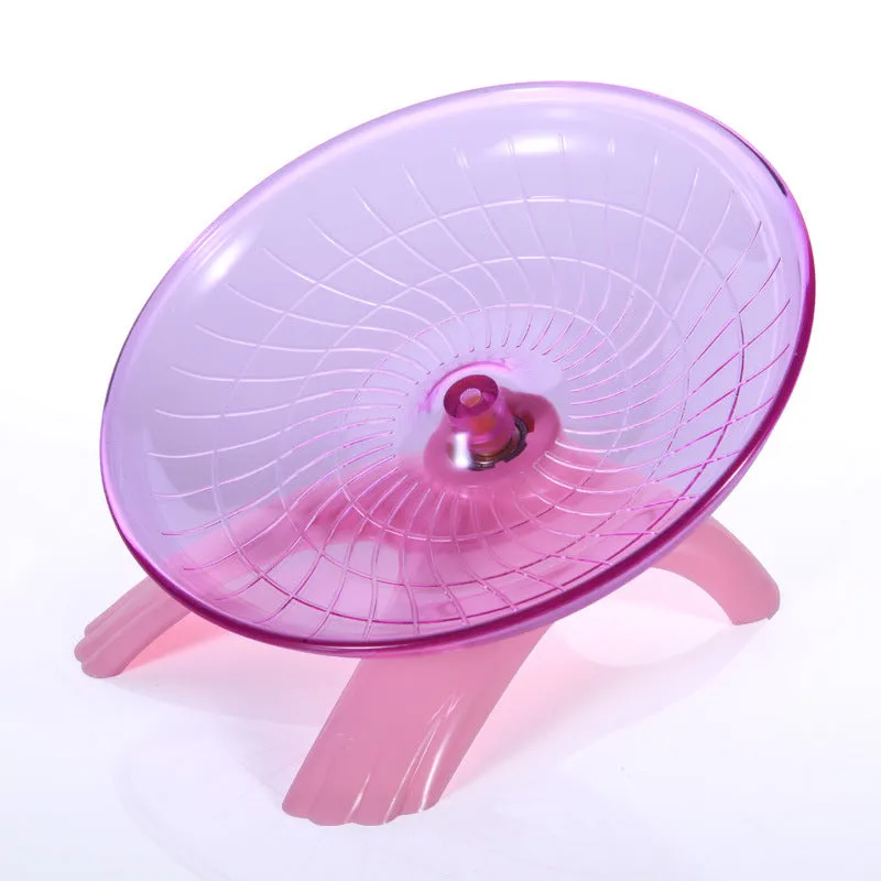 Flying Saucer Exercise Wheel for Small Pets, 18 cm/7.09 inch Hamsters Running Disc, Comfort Pet Toys Blue_18*18*11cm