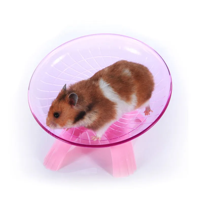 Flying Saucer Exercise Wheel for Small Pets, 18 cm/7.09 inch Hamsters Running Disc, Comfort Pet Toys Blue_18*18*11cm