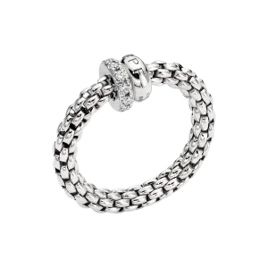 Fope Solo Flex'it ring with diamond pavé