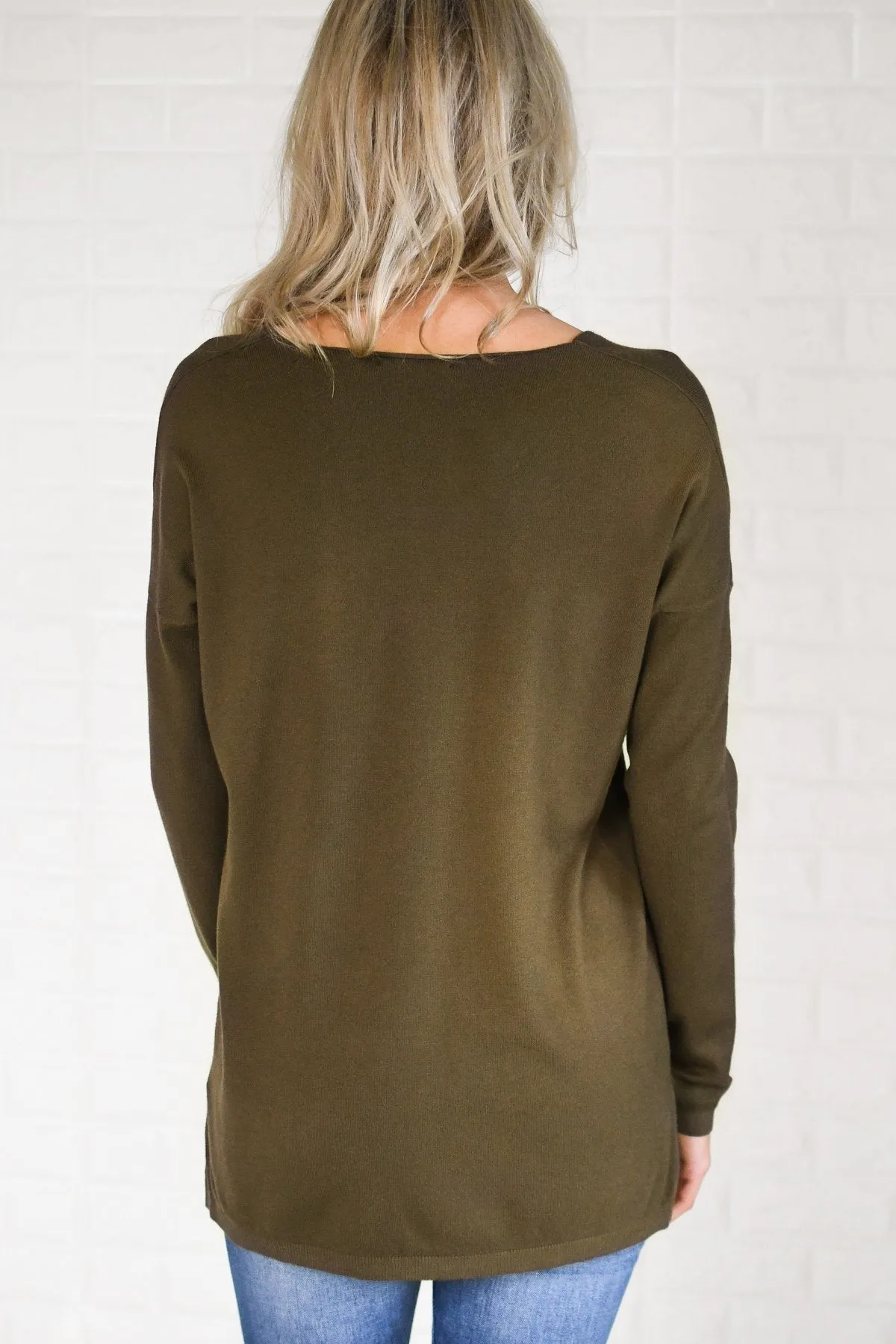 Forever Yours Sweater - Deep Olive
