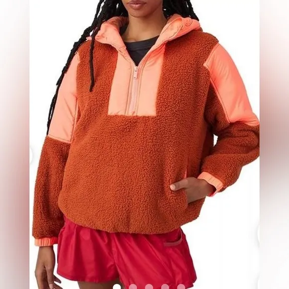 Free People Movement Women's Lead The Pack Pullover Size XS NWOT Fleece Hoodie