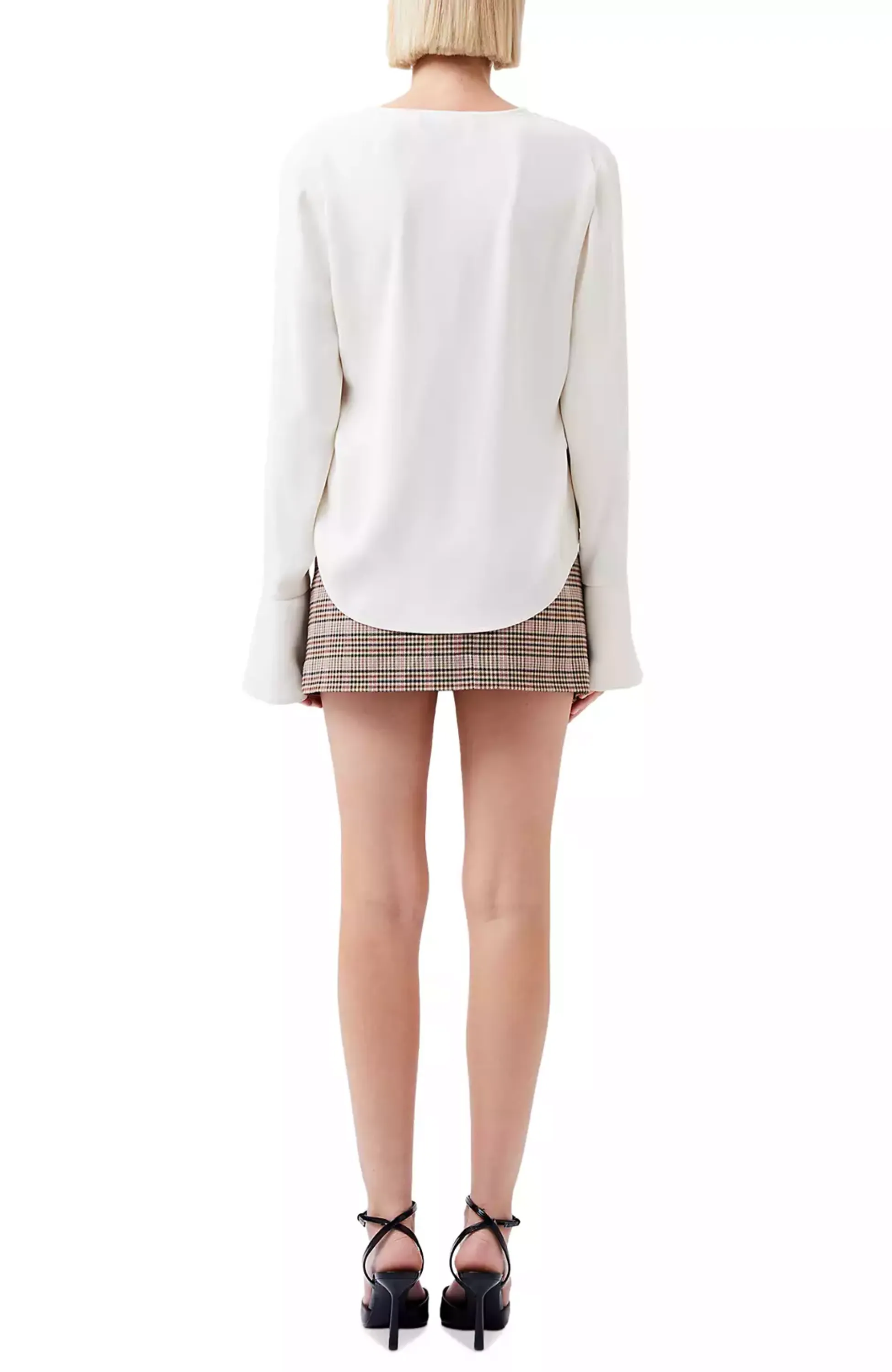 French Connection - Carmen Crepe Bell Sleeve Blouse