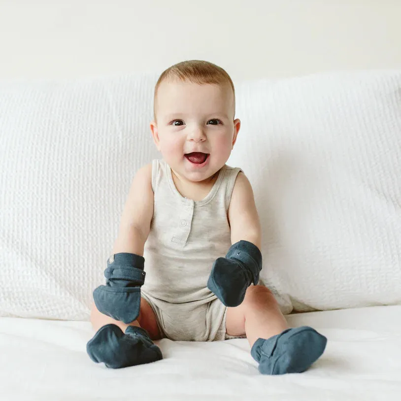 Goumikids - Baby Boots   Mitts Set - Midnight