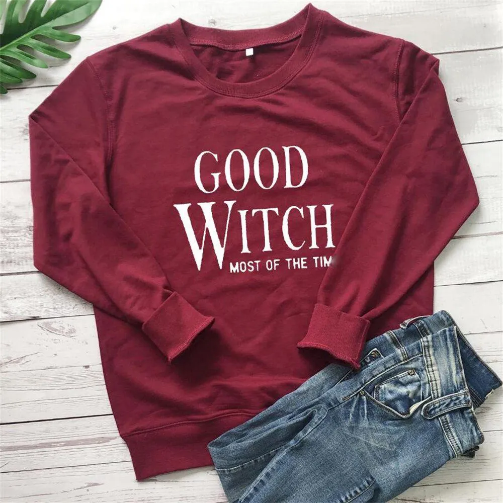 Graphic long Sleeve Shirts Good Witch