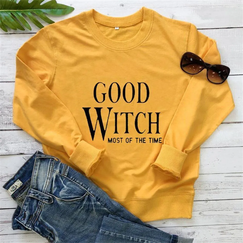 Graphic long Sleeve Shirts Good Witch