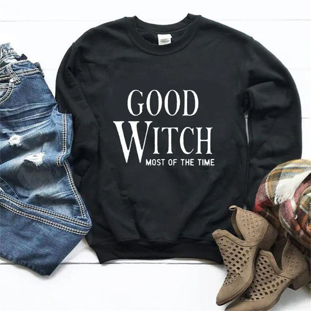 Graphic long Sleeve Shirts Good Witch