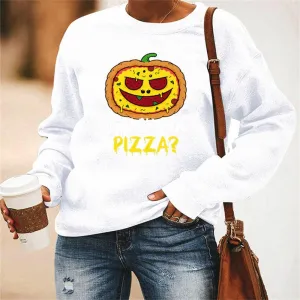 Graphic long Sleeve Shirts Pizza