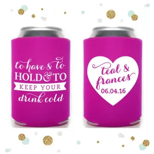 Heart - Wedding Can Cooler #20R