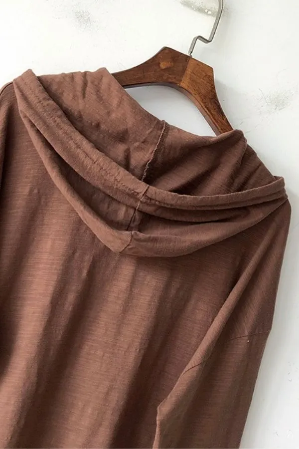 Hoodie Blouse with Pocket (Fit 100lbs - 155lbs)