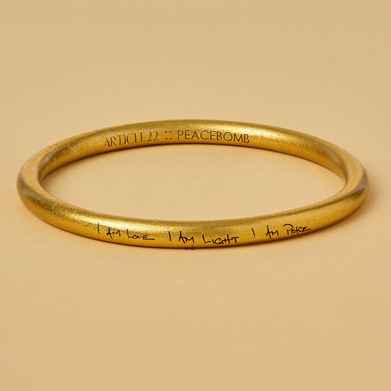 I AM LOVE, I AM LIGHT, I AM PEACE BANGLE