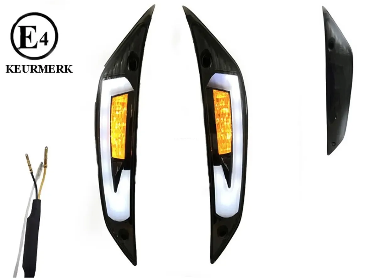 Indicator Kit POWER1 Front Smoked | PIAGGIO ZIP II/ZIP SP 50cc