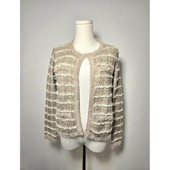 Italian Cardigan Knit Jacket Medium