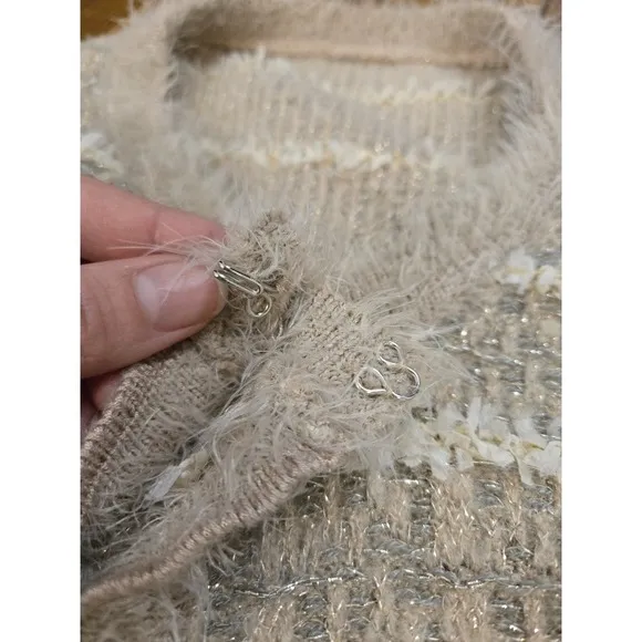 Italian Cardigan Knit Jacket Medium