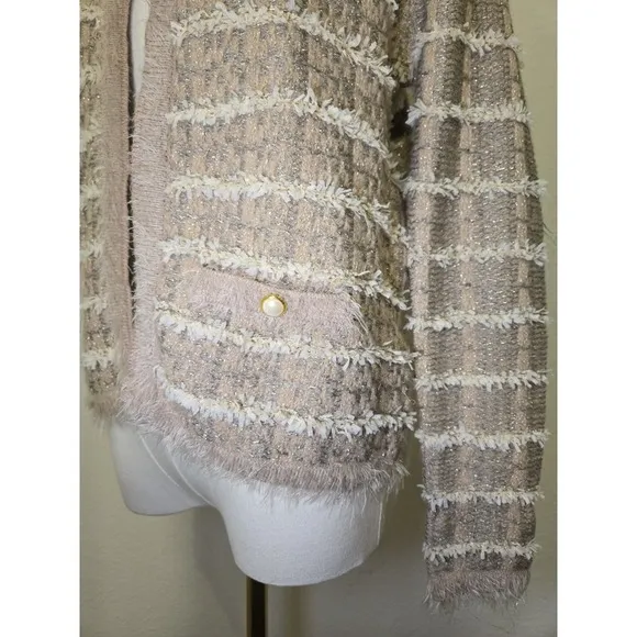 Italian Cardigan Knit Jacket Medium