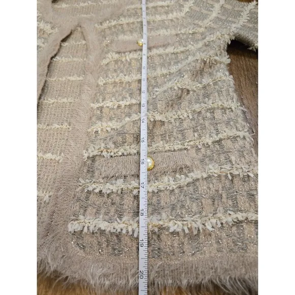 Italian Cardigan Knit Jacket Medium
