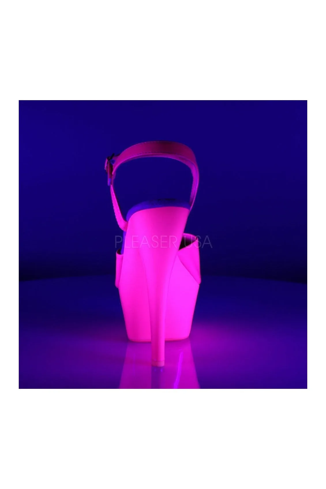 KISS-209UV Platform Sandal | Fuchsia Patent