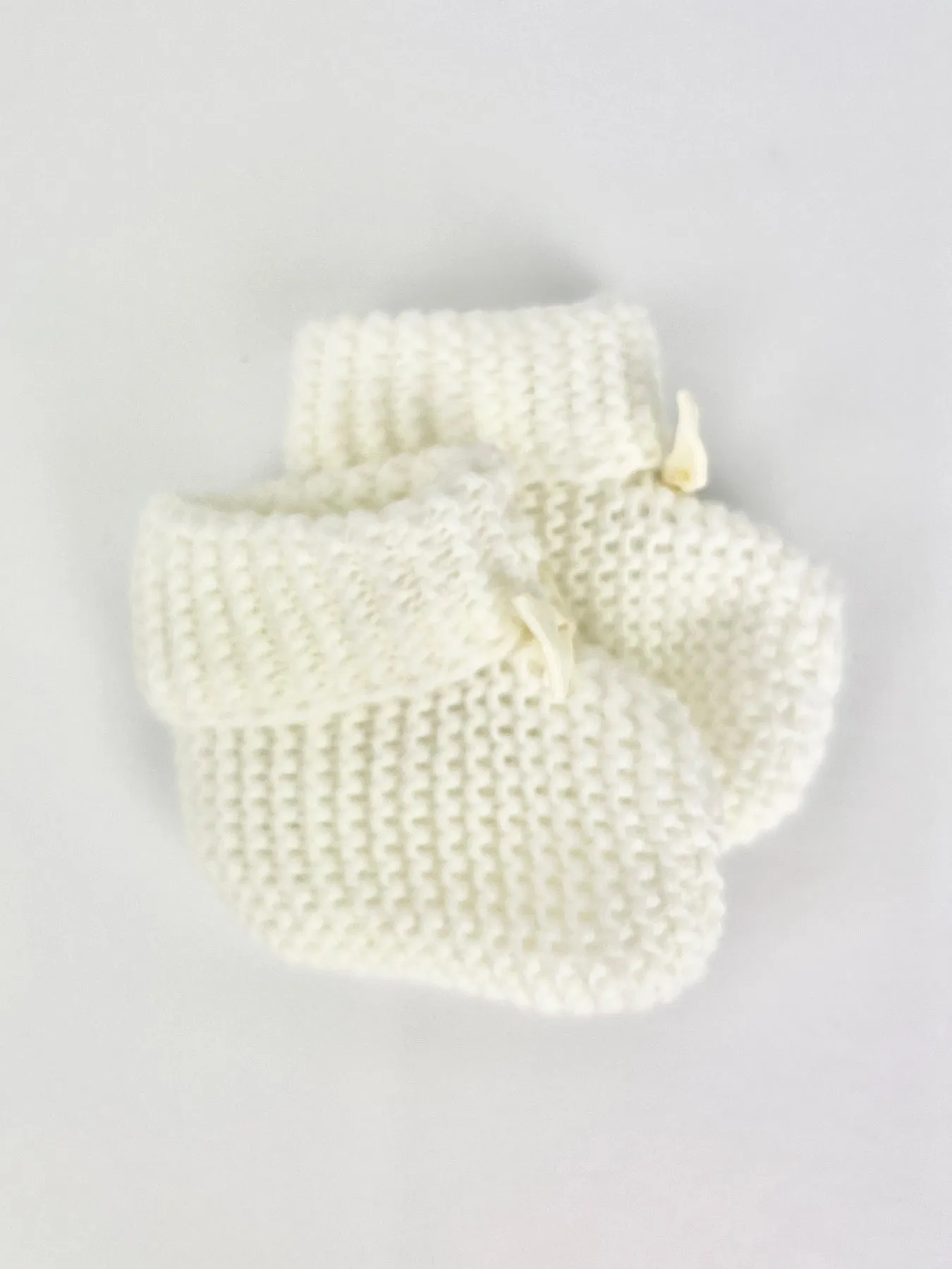Knitted Baby Booties - 3 Colours