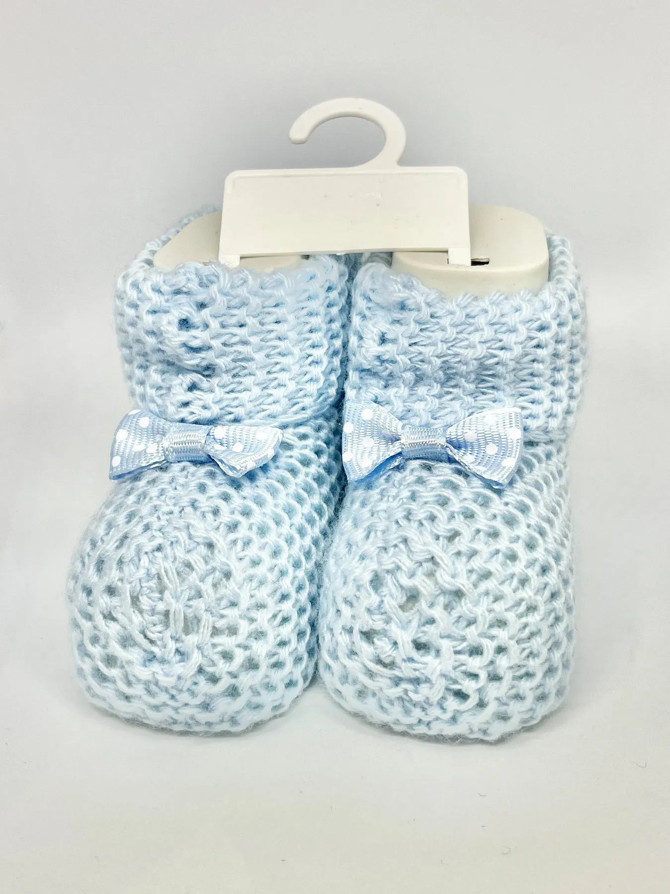 Knitted Baby Booties - 3 Colours