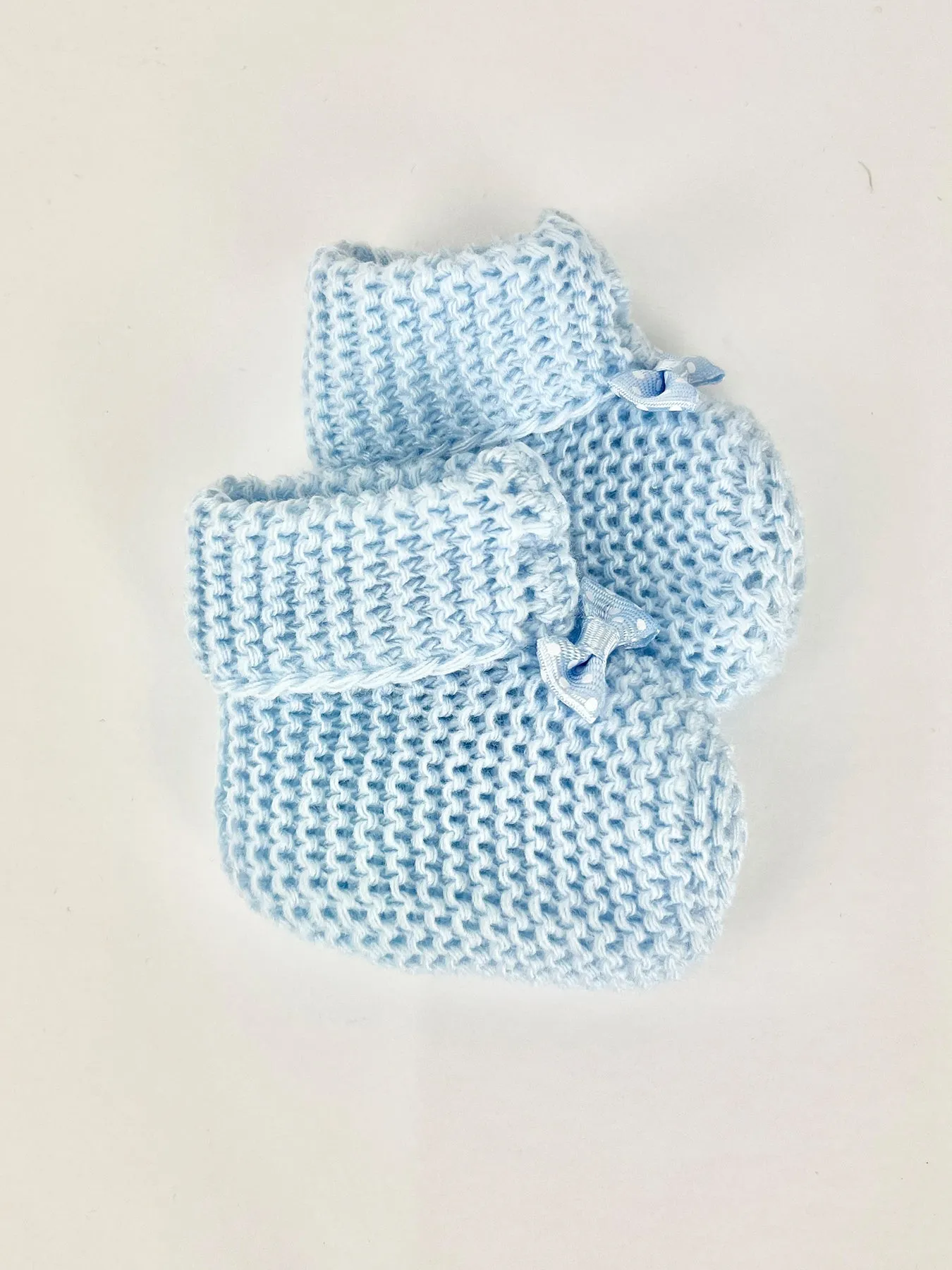 Knitted Baby Booties - 3 Colours