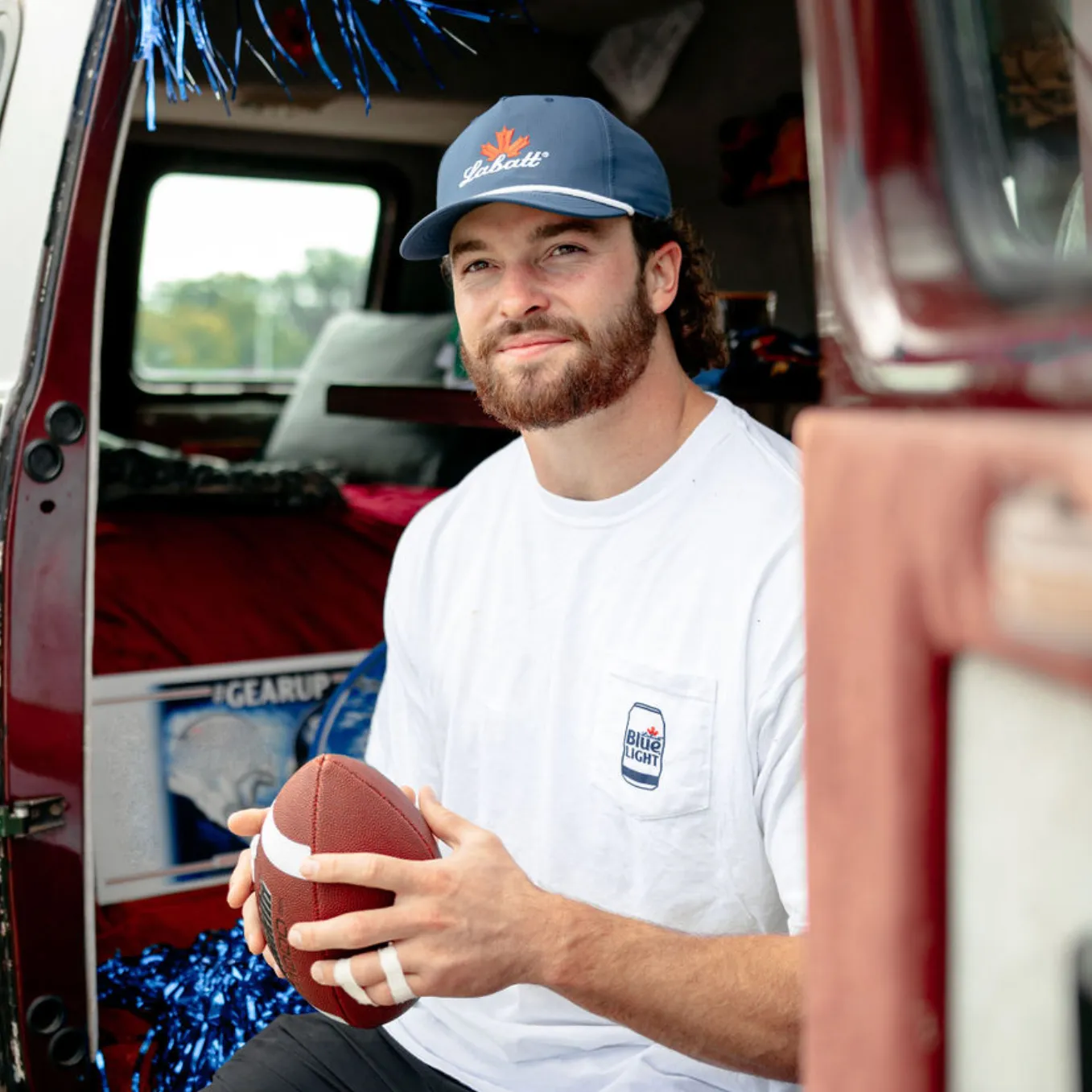 Labatt Blue Light Can Pocket T-Shirt