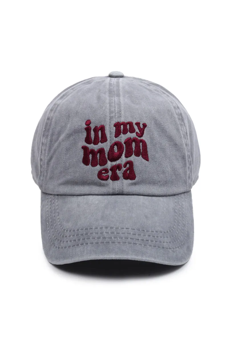 LCAP3312 - In My Mom Era Script Embroidered Baseball Cap