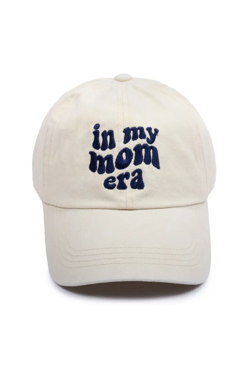 LCAP3312 - In My Mom Era Script Embroidered Baseball Cap