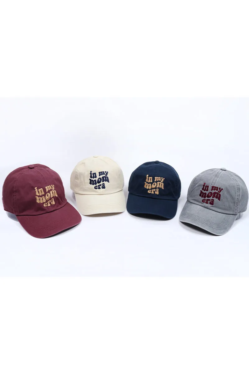 LCAP3312 - In My Mom Era Script Embroidered Baseball Cap