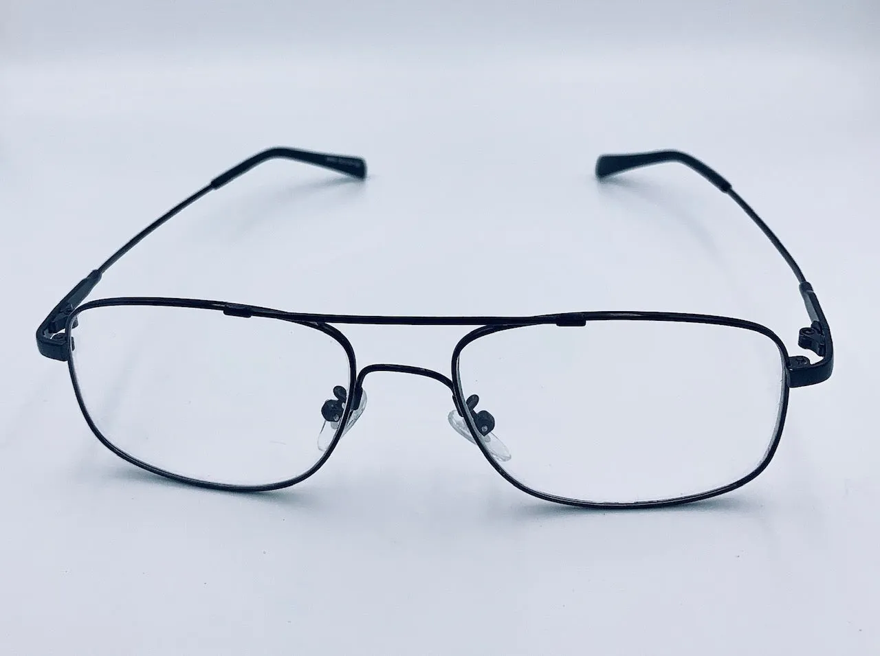 Lentes Armazón Titanio 53mm Oftálmico Piloto Aviador Rectangular Graduable Flexible Resistente