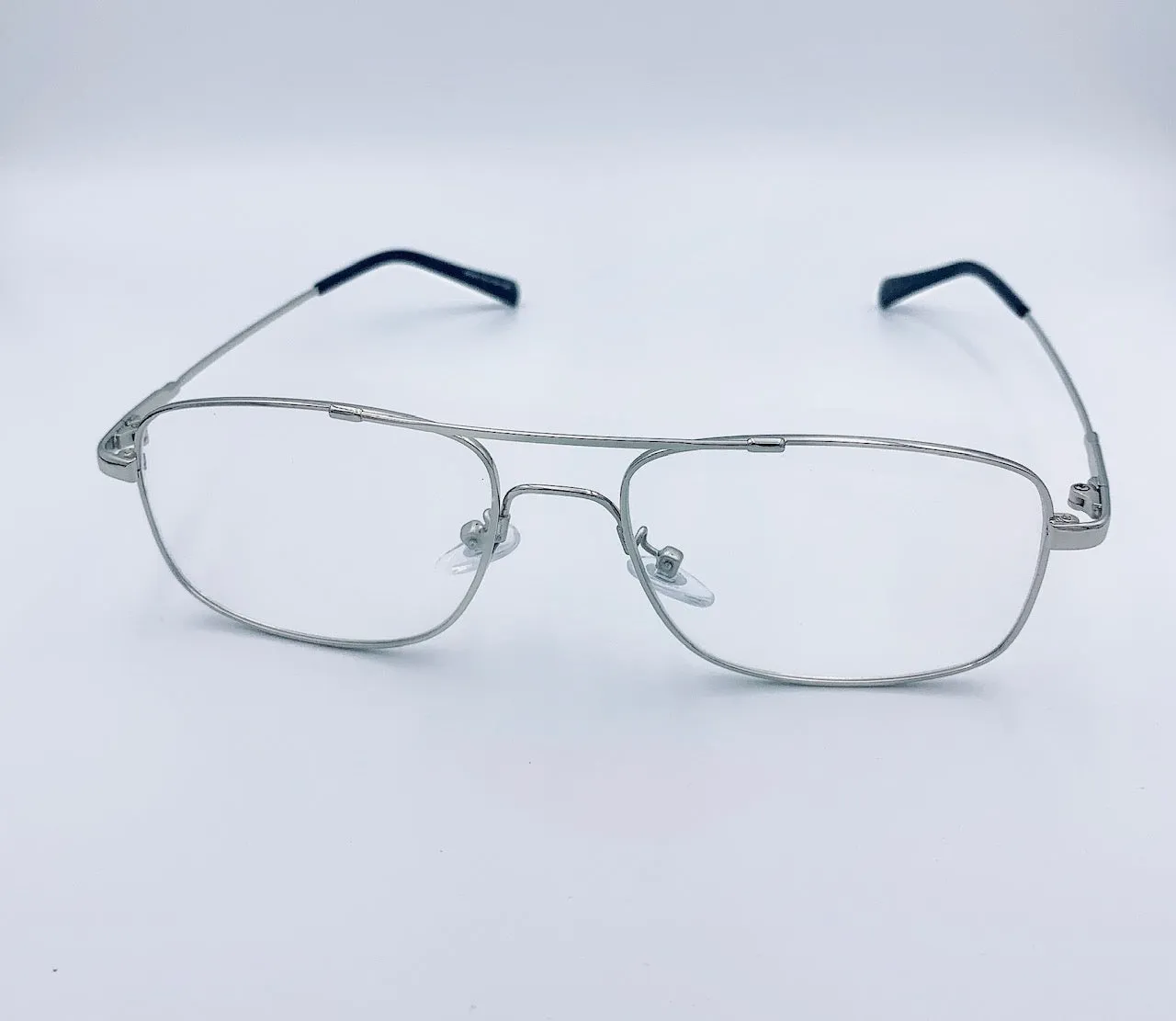 Lentes Armazón Titanio 53mm Oftálmico Piloto Aviador Rectangular Graduable Flexible Resistente