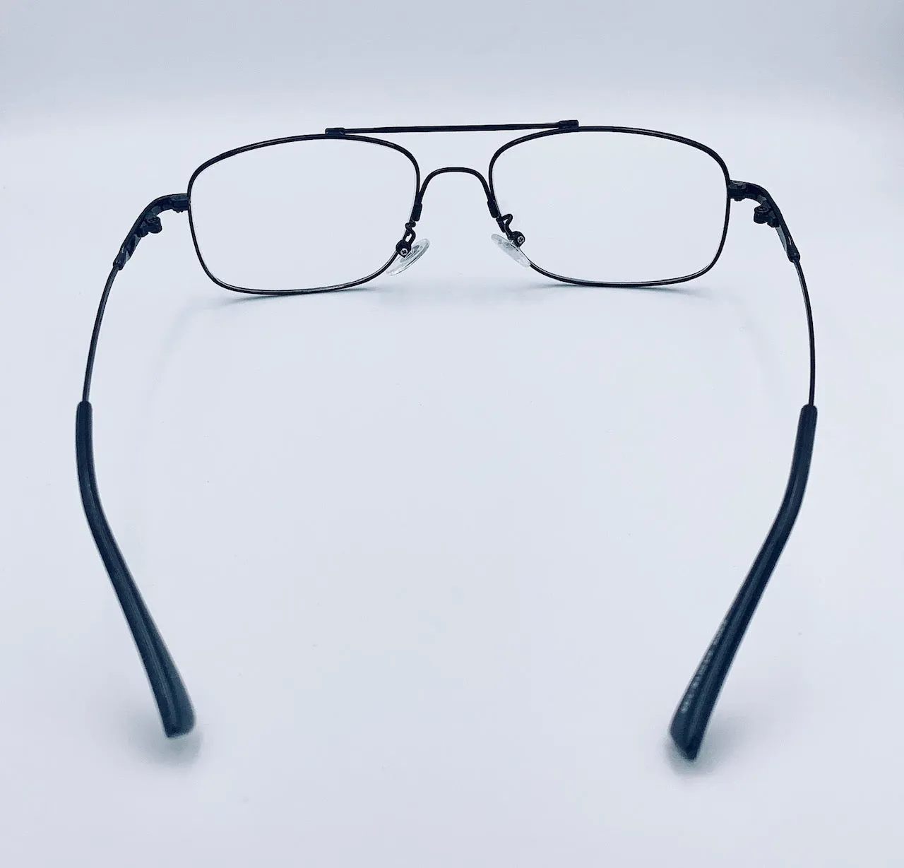Lentes Armazón Titanio 53mm Oftálmico Piloto Aviador Rectangular Graduable Flexible Resistente