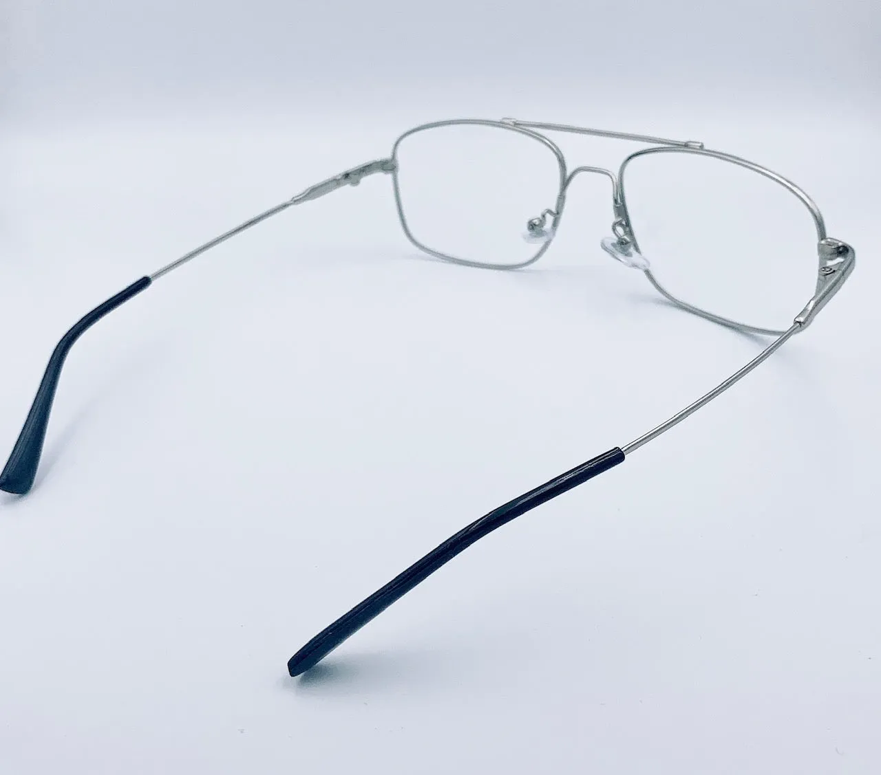 Lentes Armazón Titanio 53mm Oftálmico Piloto Aviador Rectangular Graduable Flexible Resistente