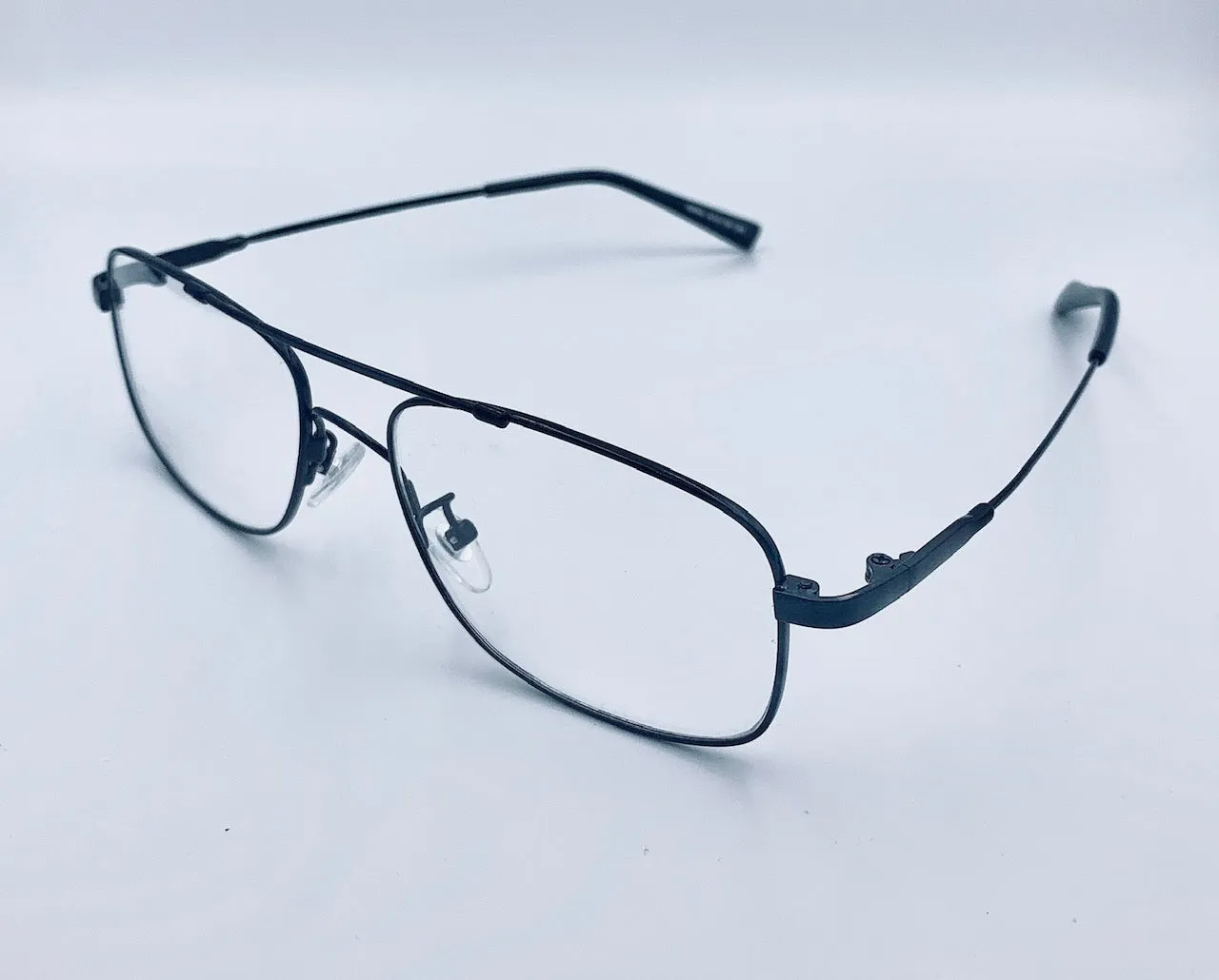 Lentes Armazón Titanio 53mm Oftálmico Piloto Aviador Rectangular Graduable Flexible Resistente