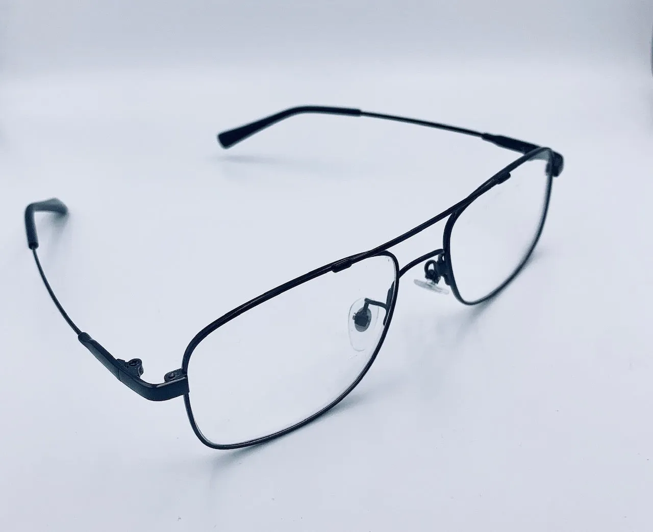 Lentes Armazón Titanio 53mm Oftálmico Piloto Aviador Rectangular Graduable Flexible Resistente