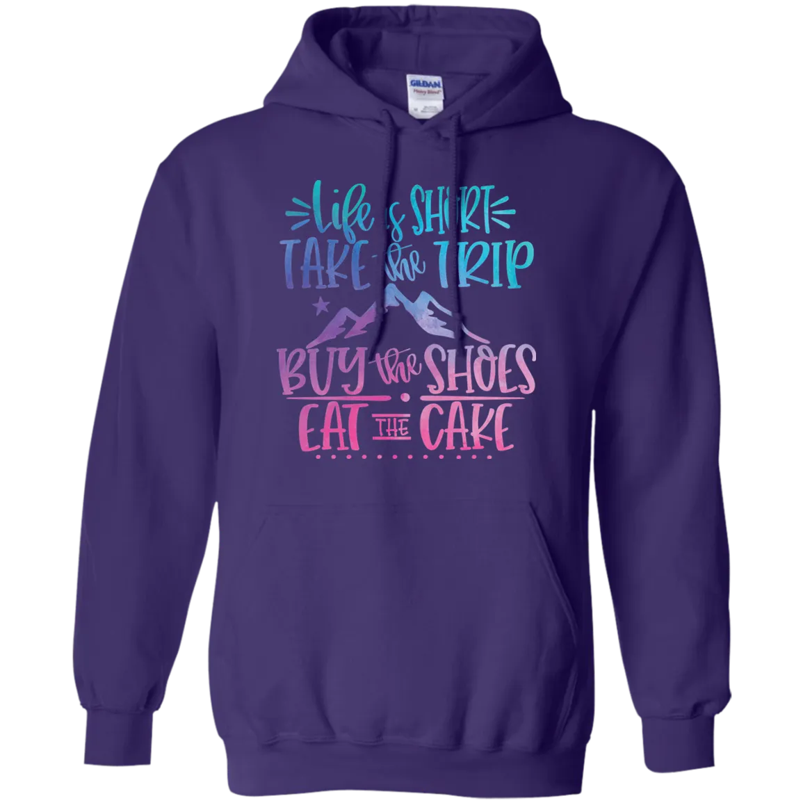 Life Is Short Gildan Hoodie – Cozy & Inspirational