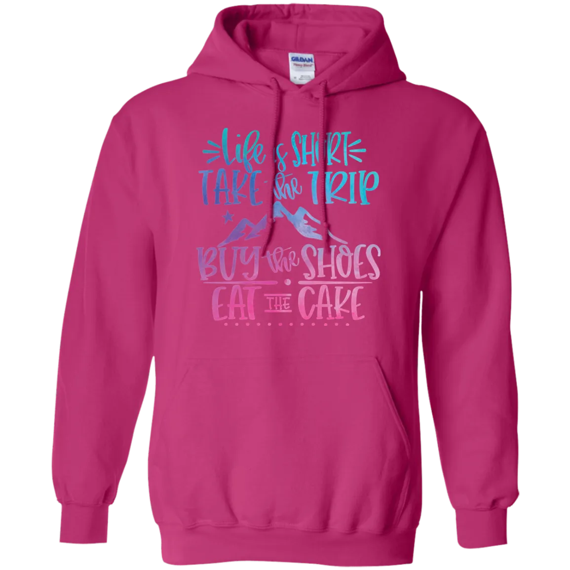 Life Is Short Gildan Hoodie – Cozy & Inspirational