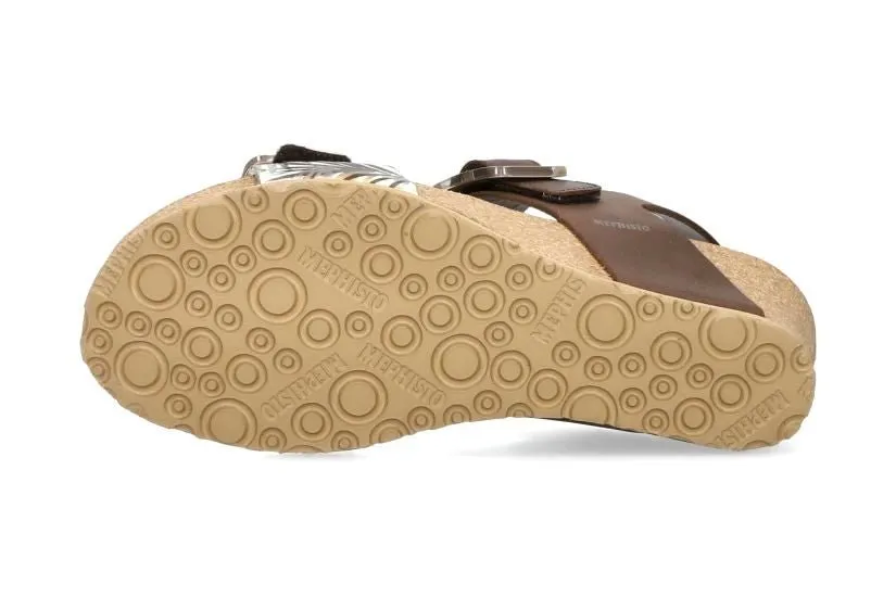 'Lissia' women's sandal - Brown mix