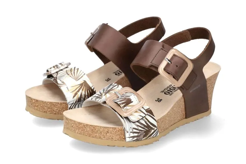'Lissia' women's sandal - Brown mix