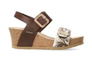 'Lissia' women's sandal - Brown mix