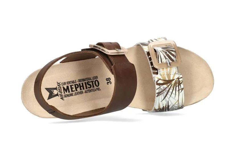 'Lissia' women's sandal - Brown mix