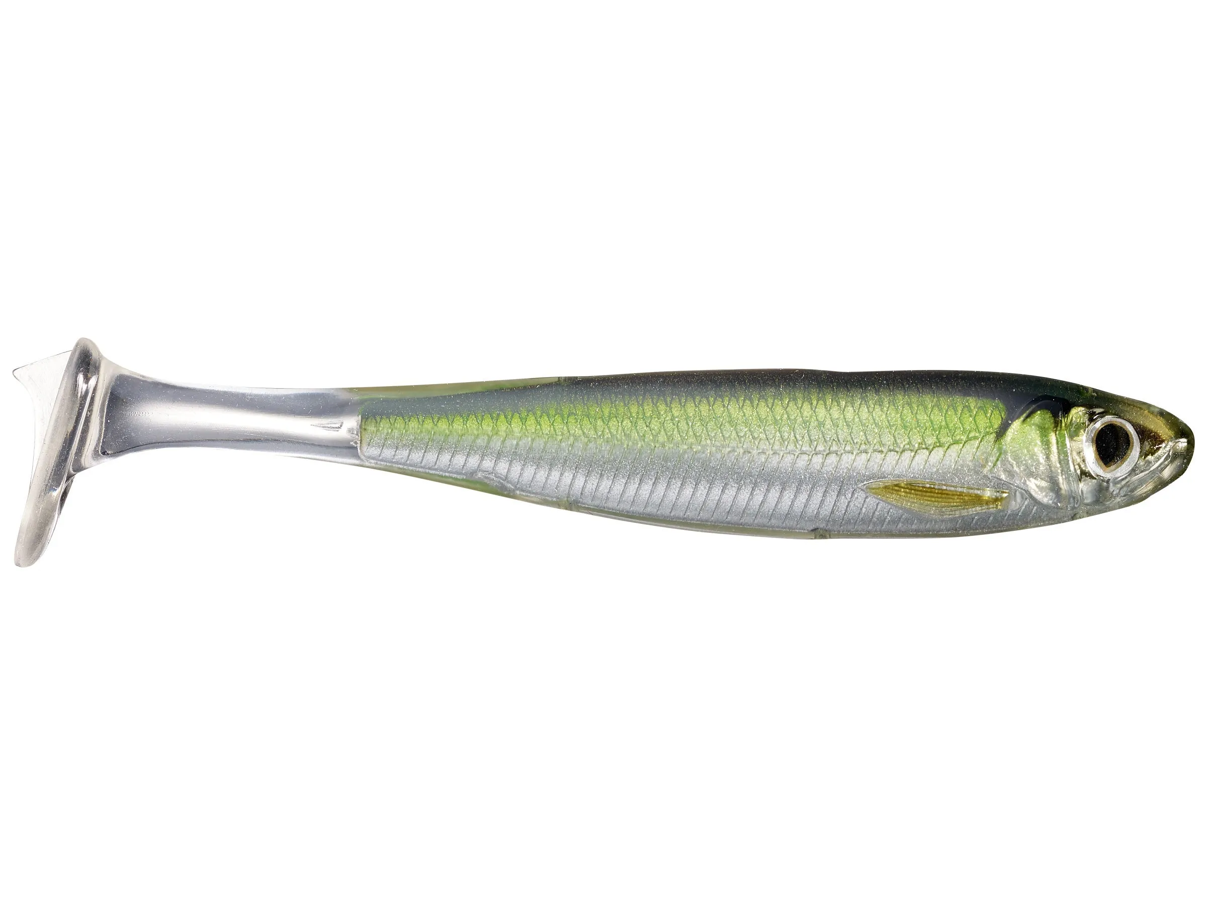 Live Target Slow Roll Shiner Paddle Tail Soft Plastic Lure