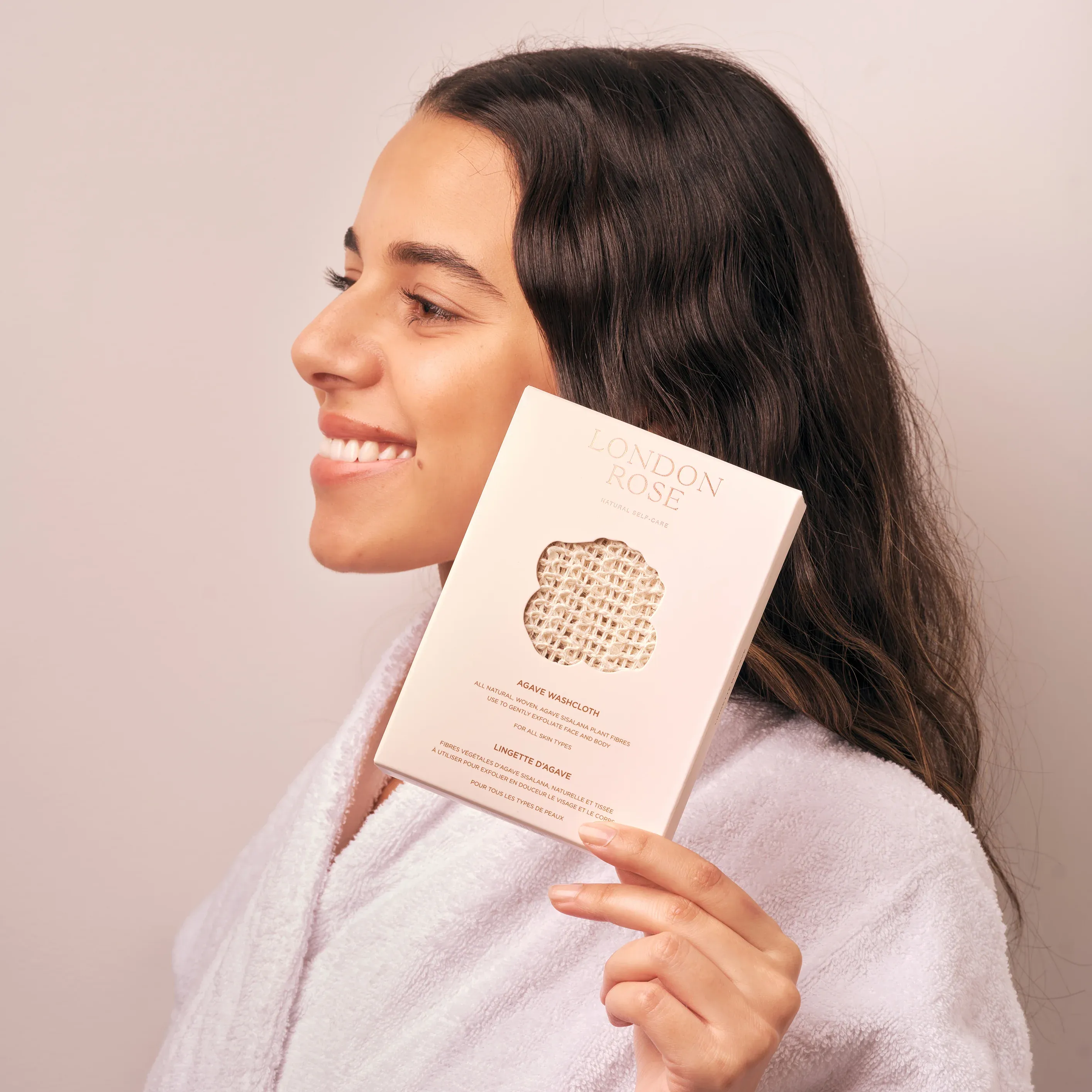 London Rose Agave Washcloth