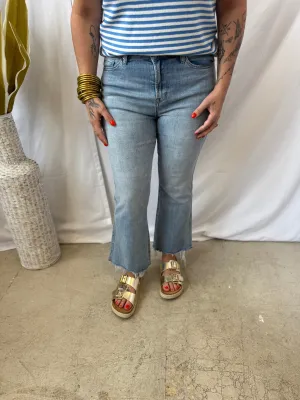 Mica Moscato Crop Flare Jeans